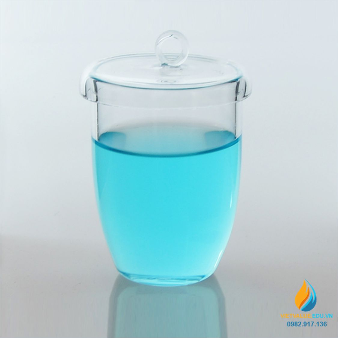 Chén nung thạch anh 100ml, chịu nhiệt 1200 độ C, chén nung kim loại bằng thạch anh