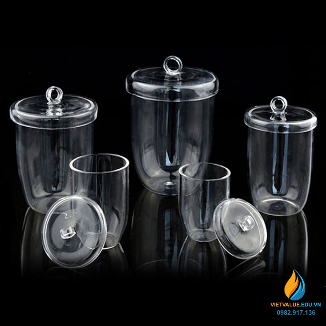 Chén nung thạch anh 10ml, chịu nhiệt 1200 độ C, chén nung kim loại bằng thạch anh