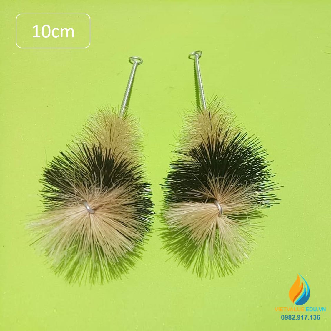 Chổi cọ rửa ống nghiệm đầu to dài 10cm