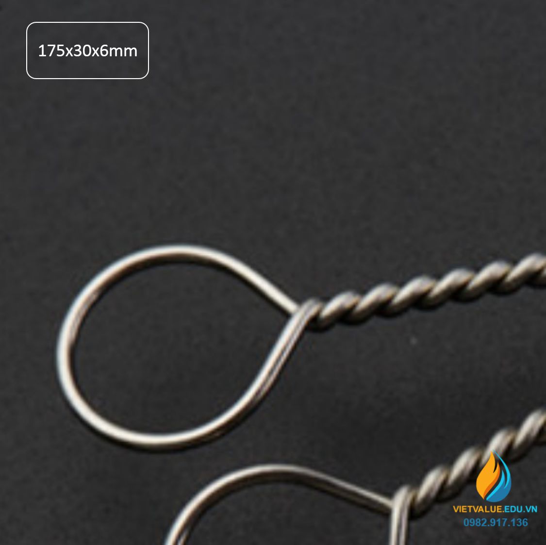 Chổi cọ rửa ống nghiệm kích thước chiều dài 175mm, phần cọ 30mm, bề dày cọ 6mm