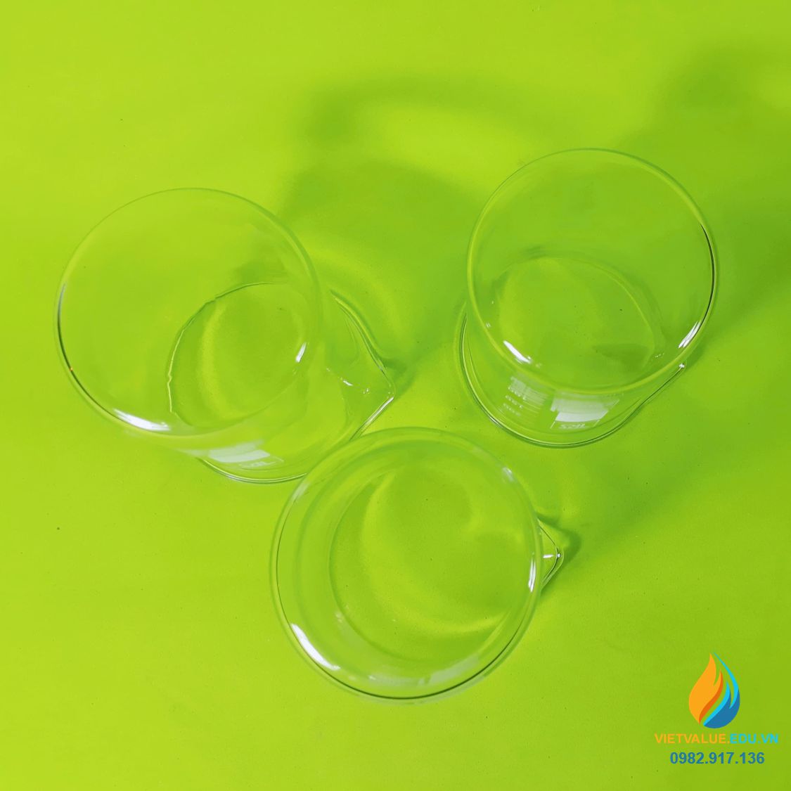 Cốc đong thủy tinh trong suốt, chịu nhiệt, có chia vạch, Duran - Đức, 250ml