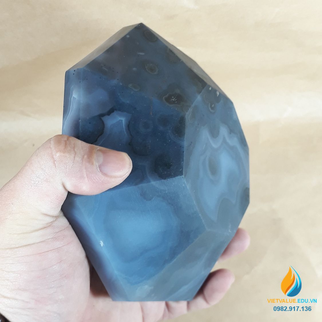 Cối chày mã não, xay nghiền mẫu cực nhỏ, đường kính 4cm