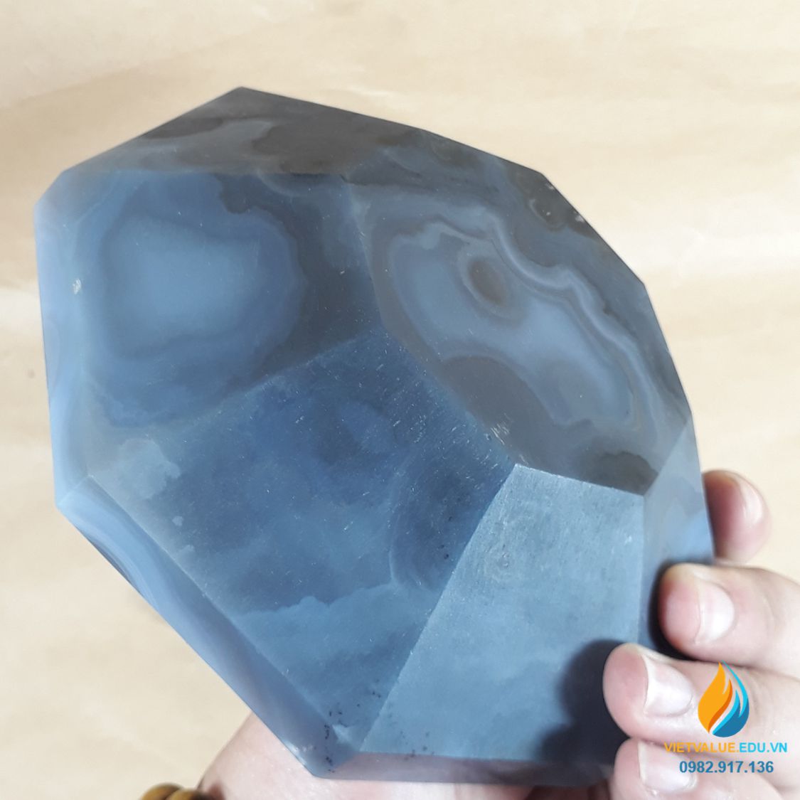 Cối chày mã não, xay nghiền mẫu cực nhỏ, đường kính 4cm