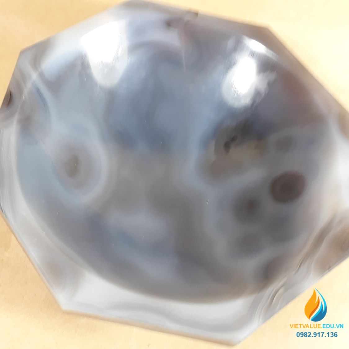 Cối chày mã não, xay nghiền mẫu cực nhỏ, đường kính 21cm