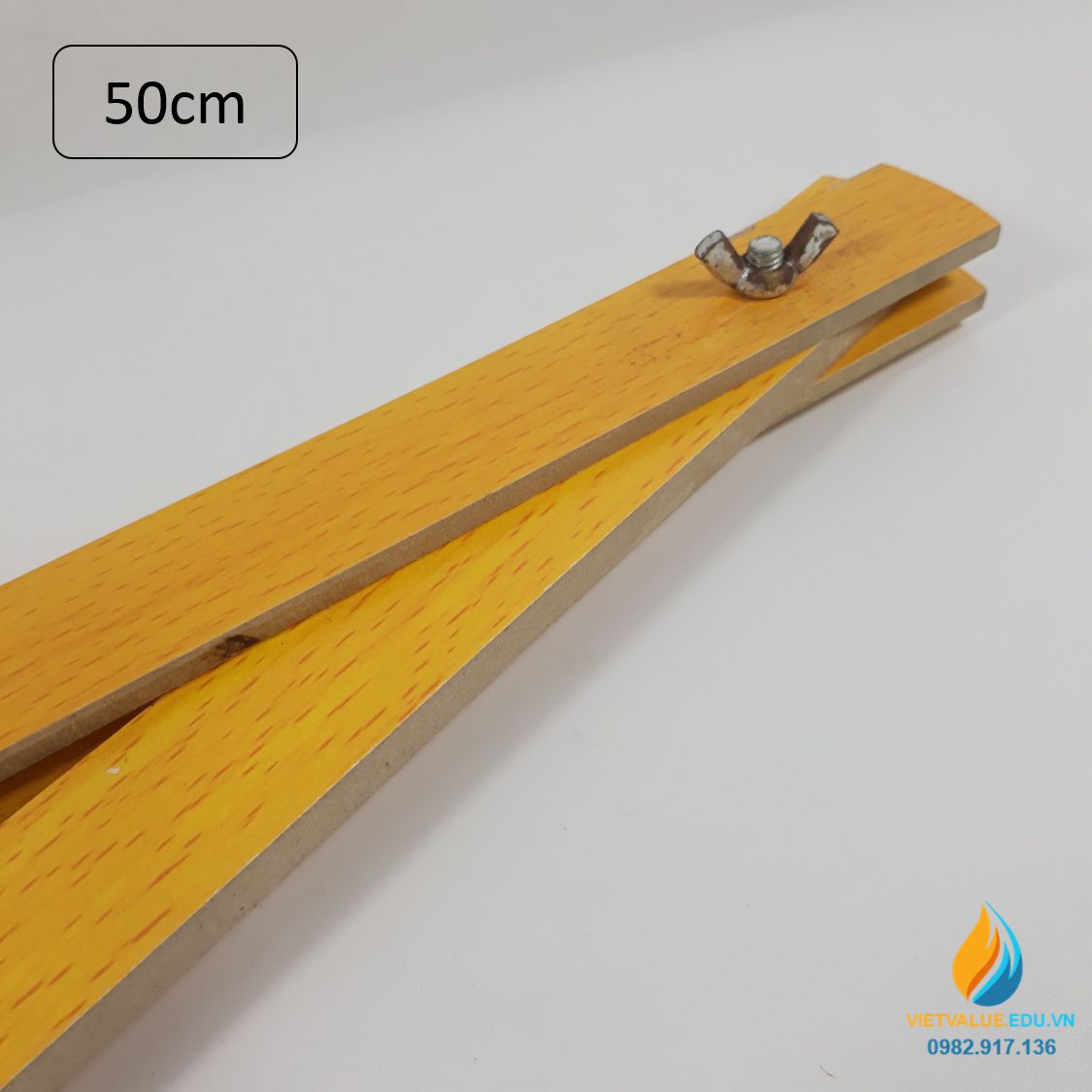 Compa bằng gỗ cho giáo viên dài 50cm, gỗ chất lượng cao