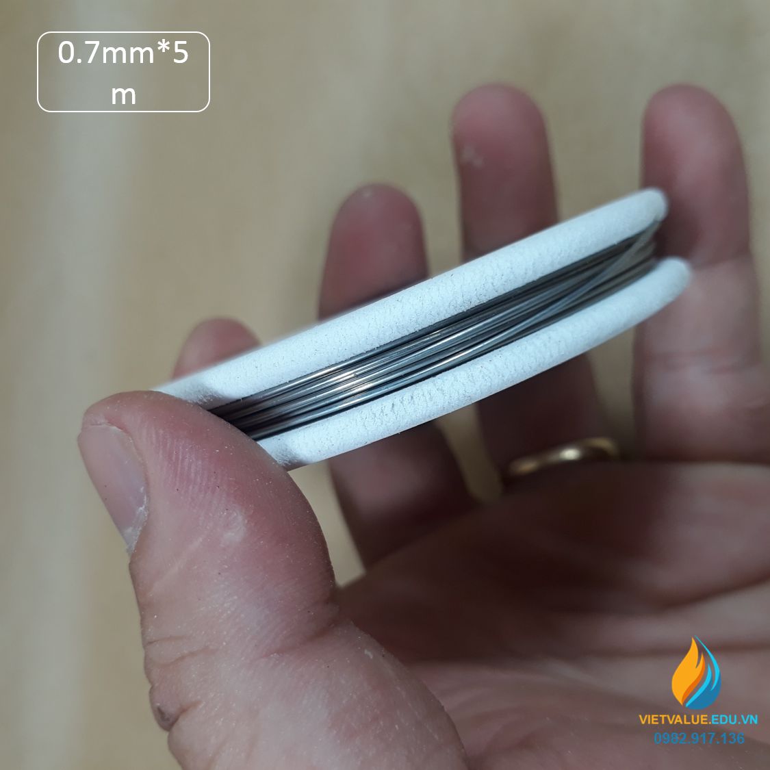 Dây Constantan đường kính sợi 0,7mm, chiều dài 5m, dây constantan phòng thí nghiệm