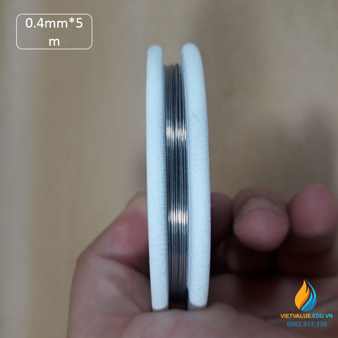 Dây Constantan đường kính sợi 0,4mm, chiều dài 5m, dây constantan phòng thí nghiệm