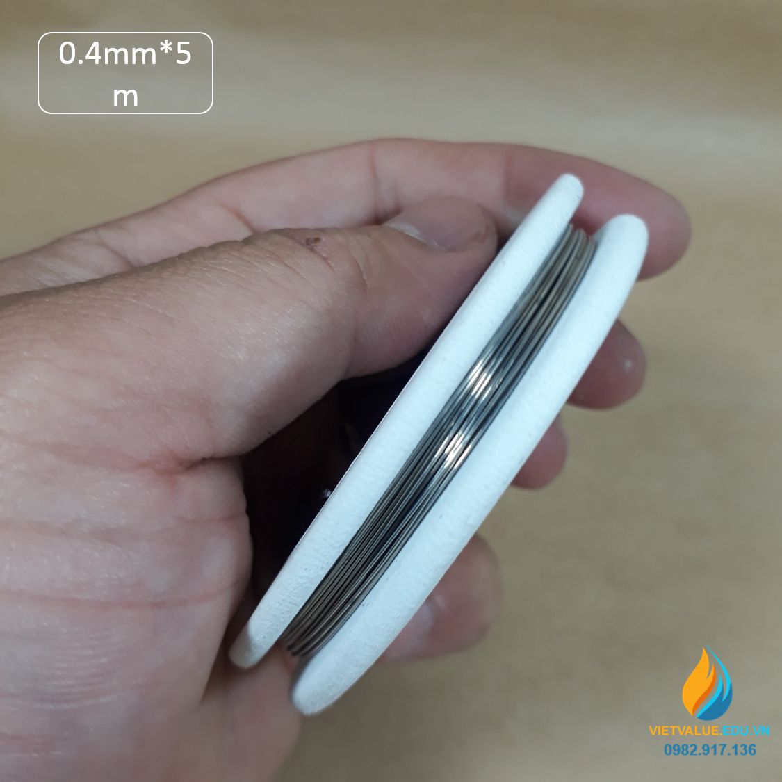 Dây Constantan đường kính sợi 0,4mm, chiều dài 5m, dây constantan phòng thí nghiệm