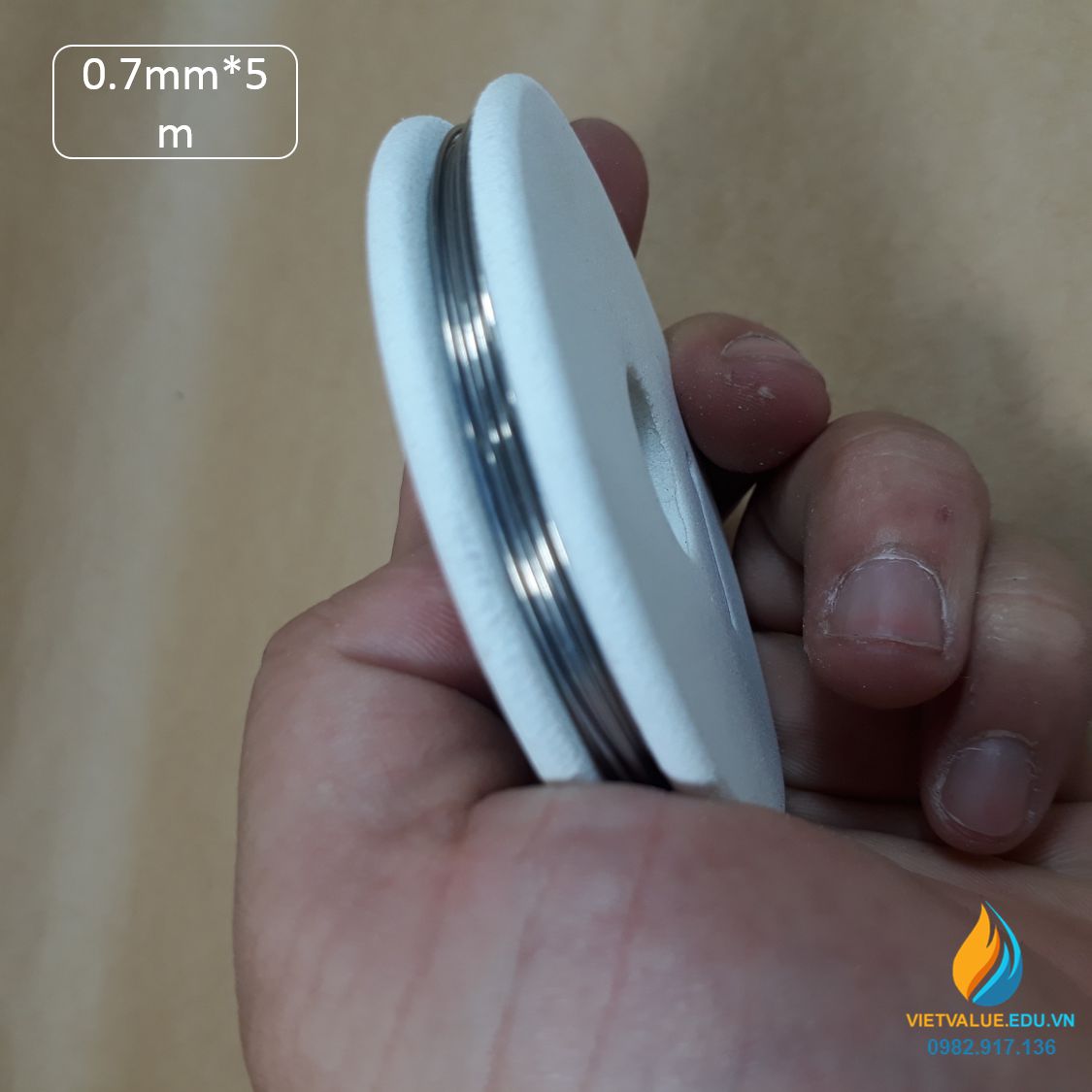 Dây Constantan đường kính sợi 0,7mm, chiều dài 5m, dây constantan phòng thí nghiệm