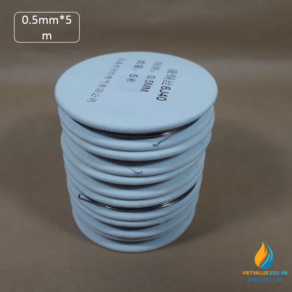 Dây Constantan đường kính sợi 0,5mm, chiều dài 5m, dây constantan phòng thí nghiệm