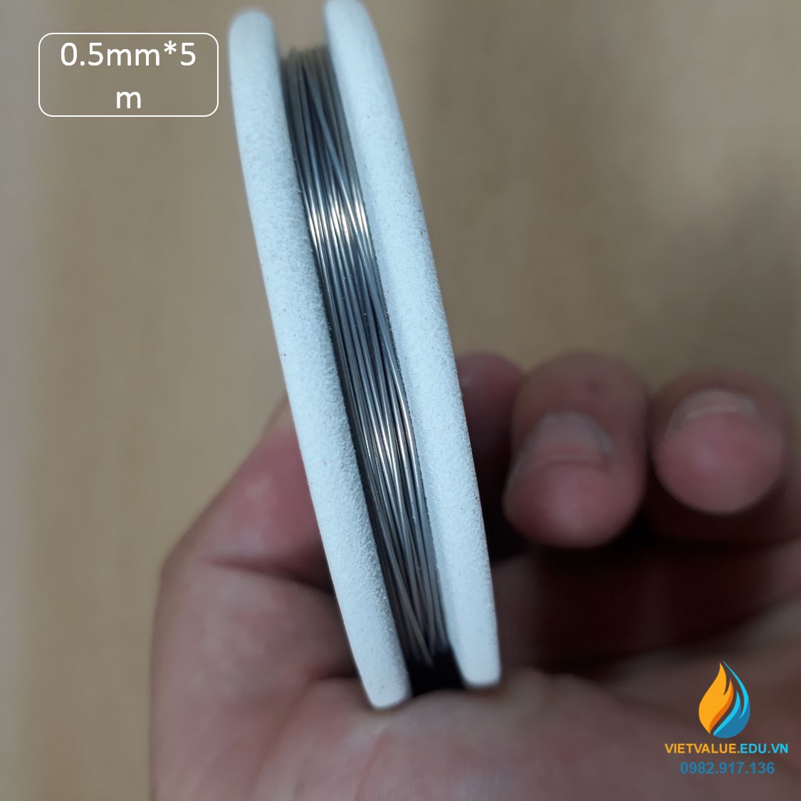 Dây Constantan đường kính sợi 0,5mm, chiều dài 5m, dây constantan phòng thí nghiệm