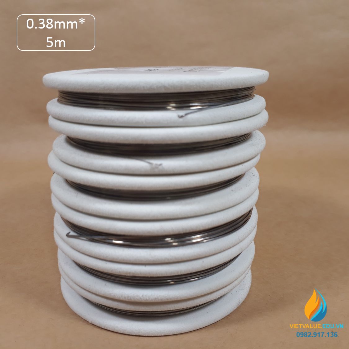 Dây Constantan đường kính sợi 0,38mm, chiều dài 5m, dây constantan phòng thí nghiệm
