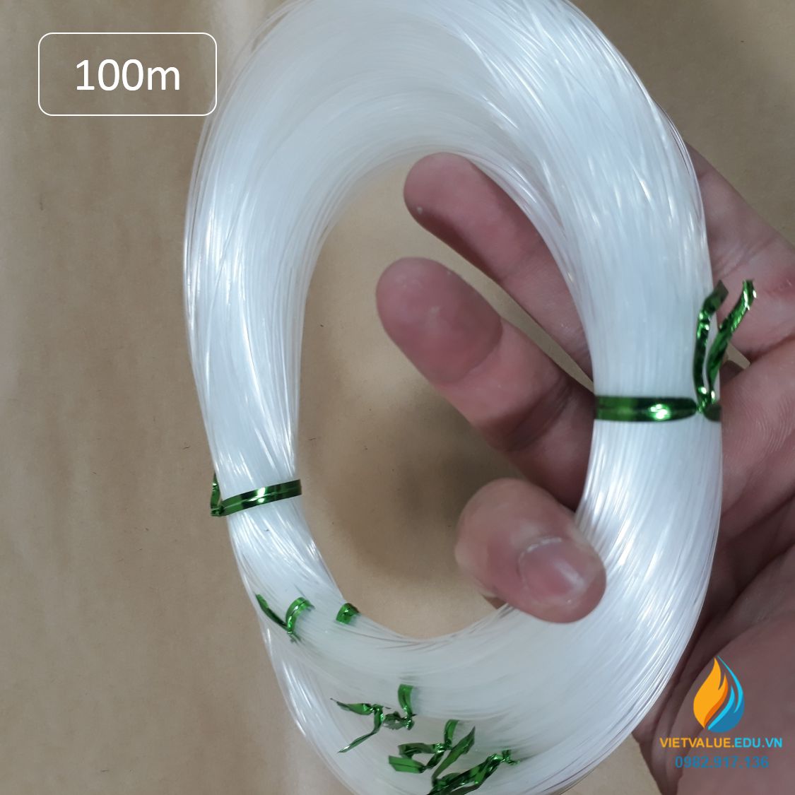 Cuộn dây cước chiều dài 10 mét mỗi cuộn, sợi 1mm, dây cước dụng cụ thực hành STEM