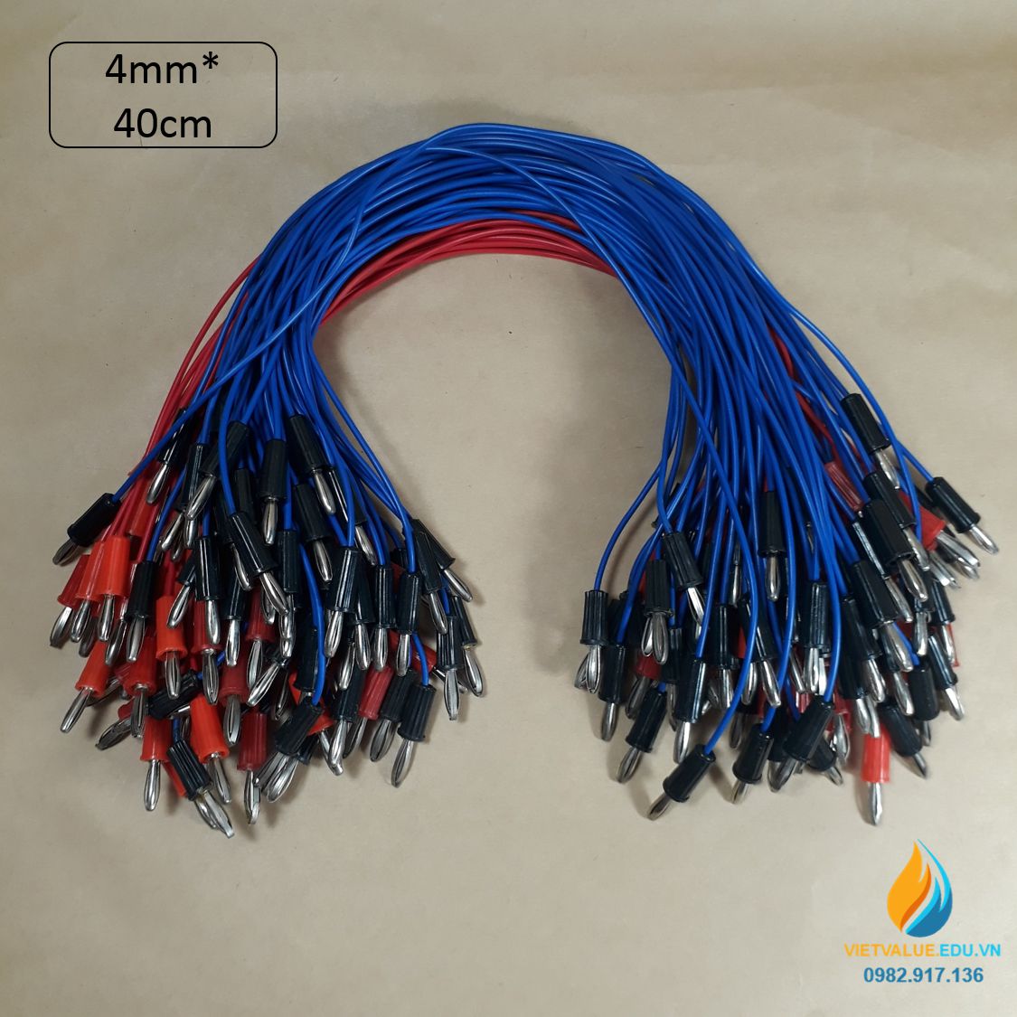 Dây nối mạch điện, lắp ráp mạch điện, 2 đầu chốt cắm, dài 25cm