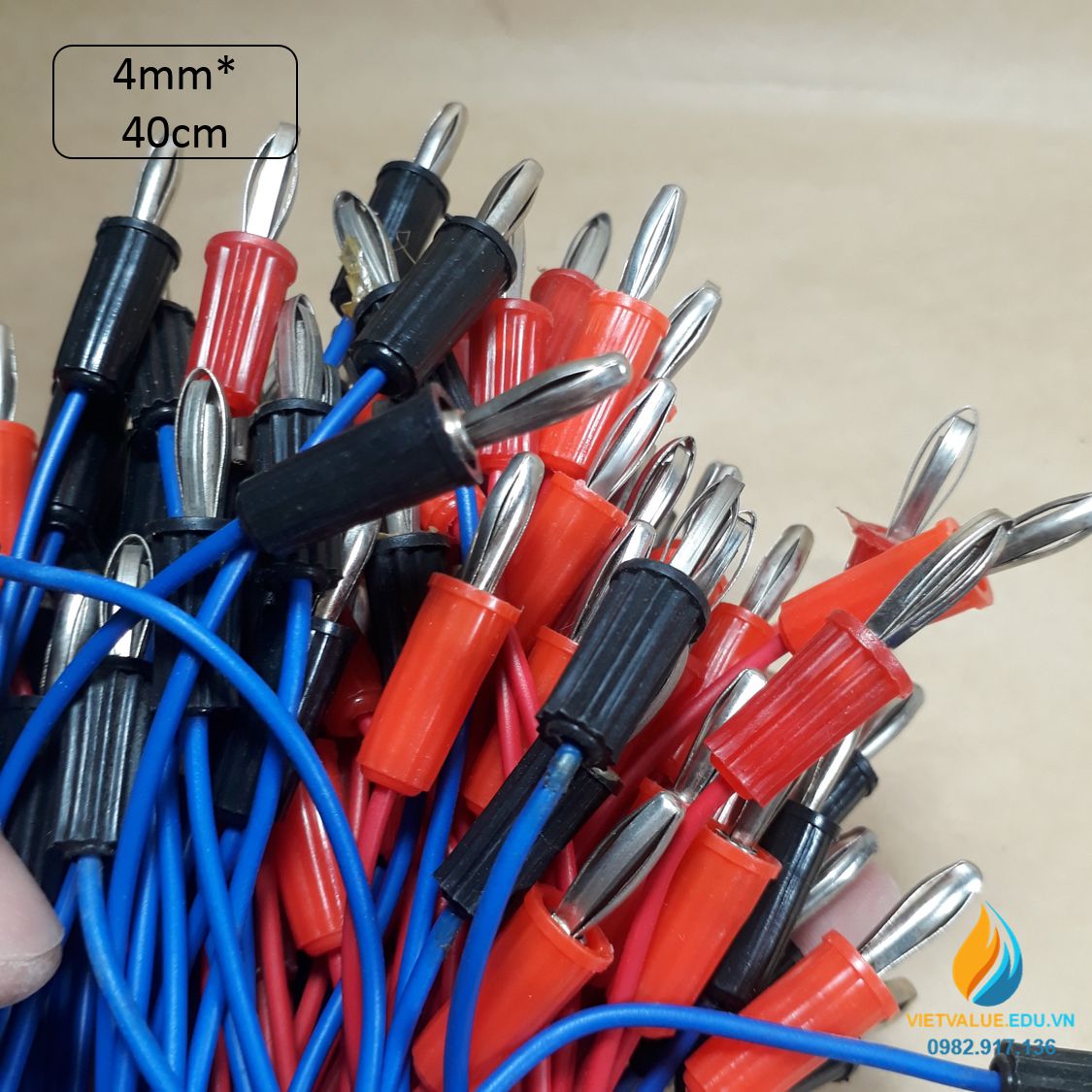 Dây nối mạch điện, lắp ráp mạch điện, 2 đầu chốt cắm, dài 25cm