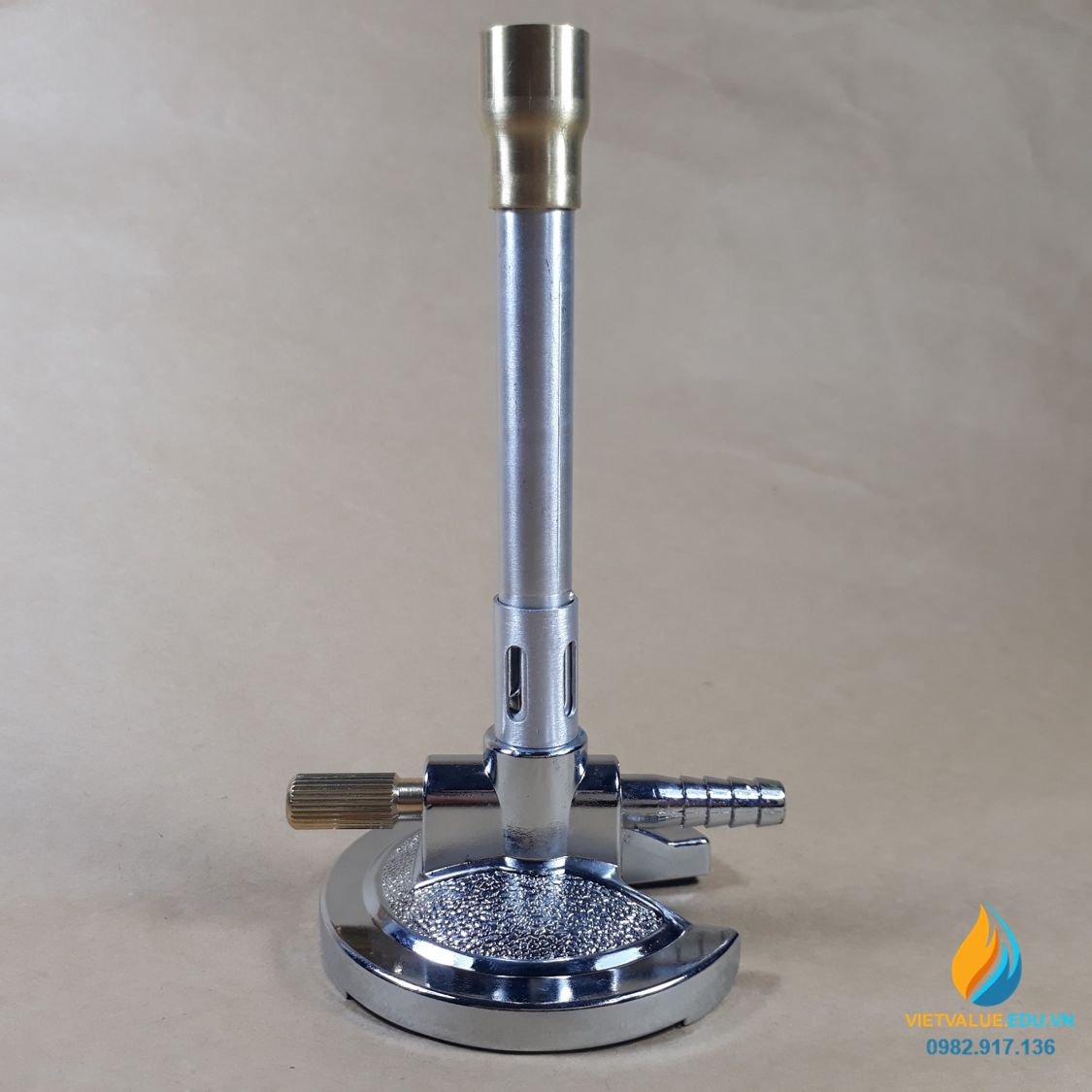 Đèn đốt khí gas, đèn đót khí Bunsen chất lượng cao, thép không gỉ