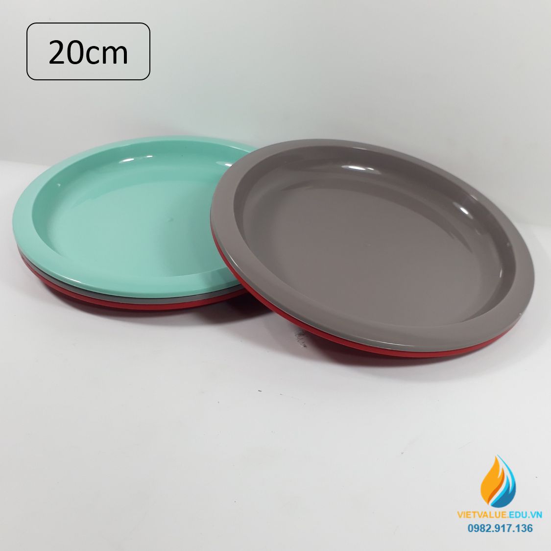 Đĩa nhựa an toàn, bát nhựa thương hiệu Lock Lock đường kính 20cm