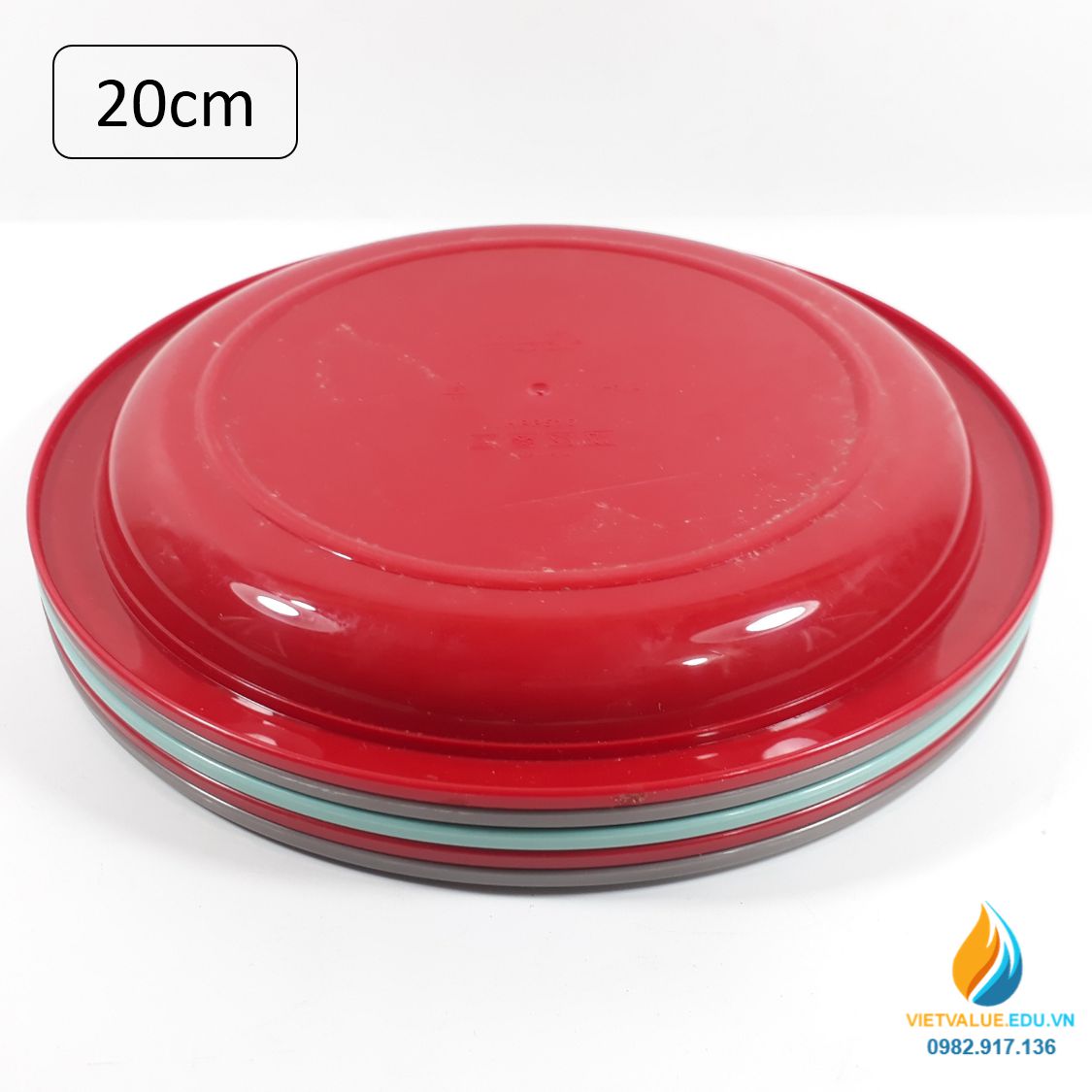 Đĩa nhựa an toàn, bát nhựa thương hiệu Lock Lock đường kính 20cm