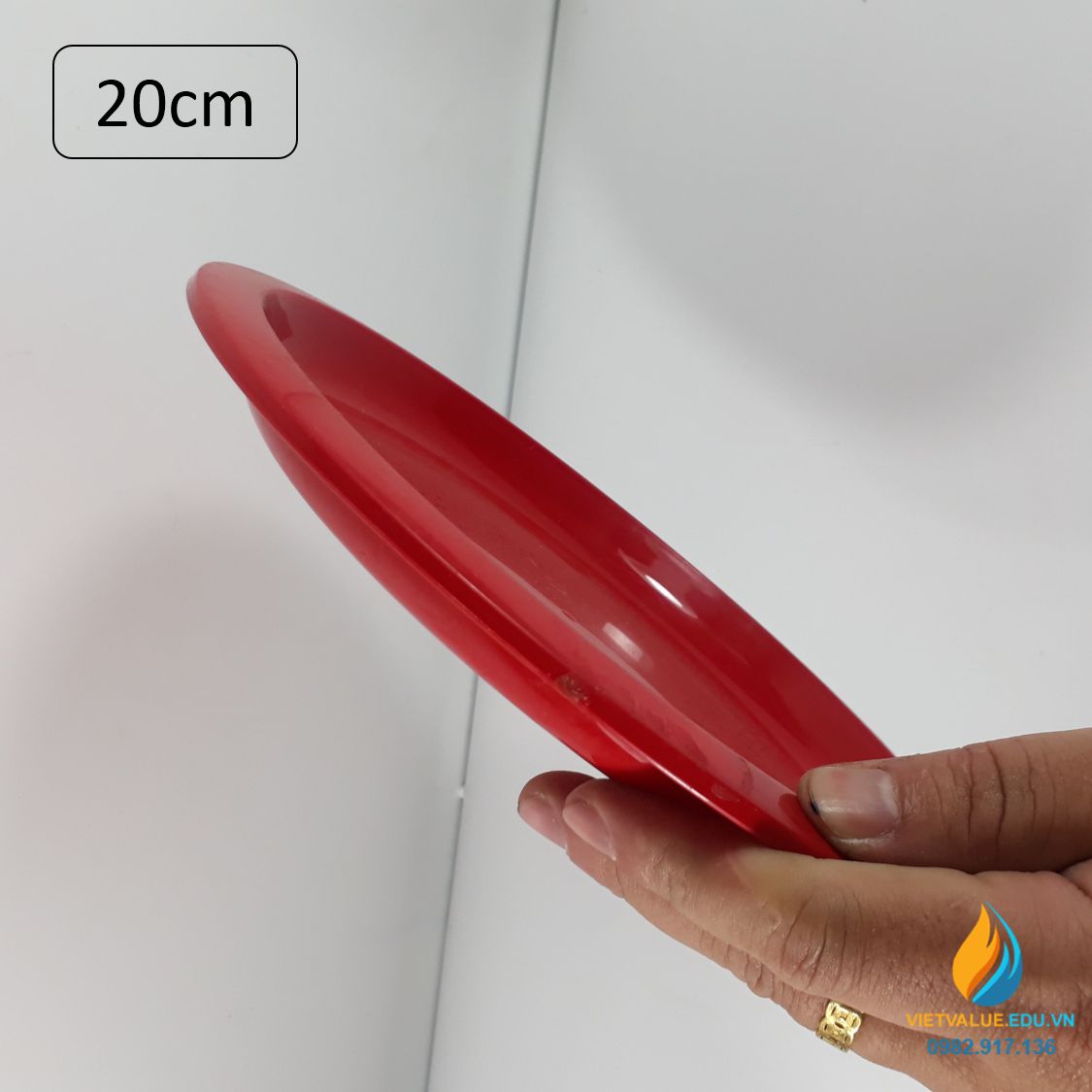 Đĩa nhựa an toàn, bát nhựa thương hiệu Lock Lock đường kính 20cm