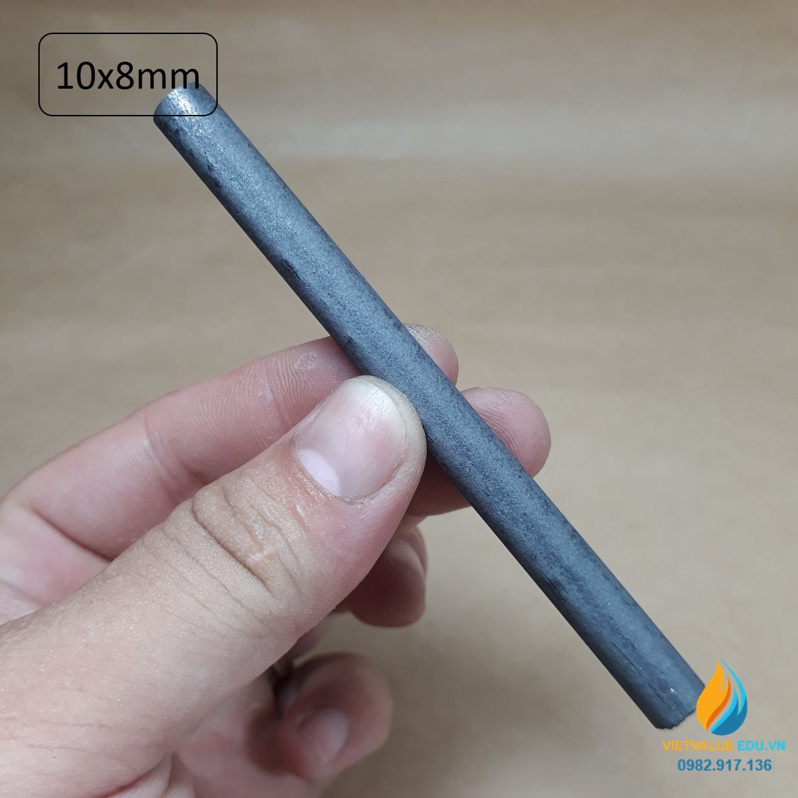 Điện cực than chì, độ tinh khiết cao dẫn điện tốt, kích thước 8mmx100mm, điện cực điện phân