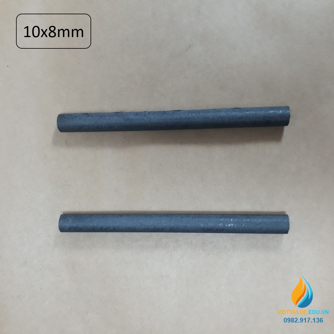 Điện cực than chì, độ tinh khiết cao dẫn điện tốt, kích thước 8mmx100mm, điện cực điện phân