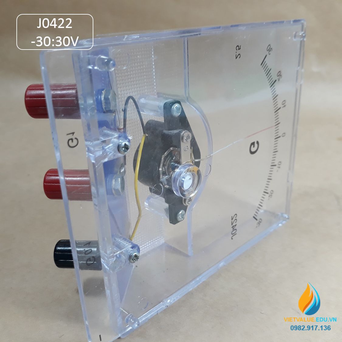 Điện kế J0422 đo cường độ dòng điện, phạm vi đo từ -30 đến 30 A, ampe kế ghép mạch điện