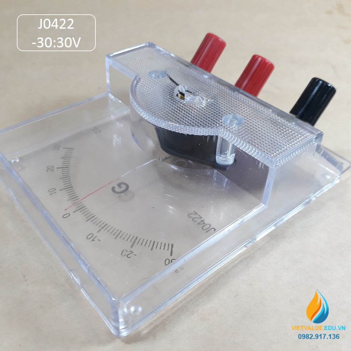 Điện kế J0422 đo cường độ dòng điện, phạm vi đo từ -30 đến 30 A, ampe kế ghép mạch điện
