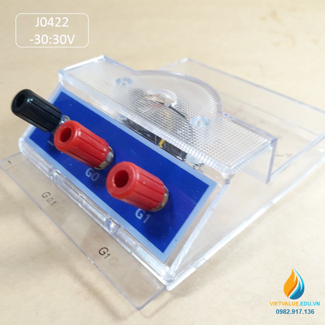 Điện kế J0422 đo cường độ dòng điện, phạm vi đo từ -30 đến 30 A, ampe kế ghép mạch điện