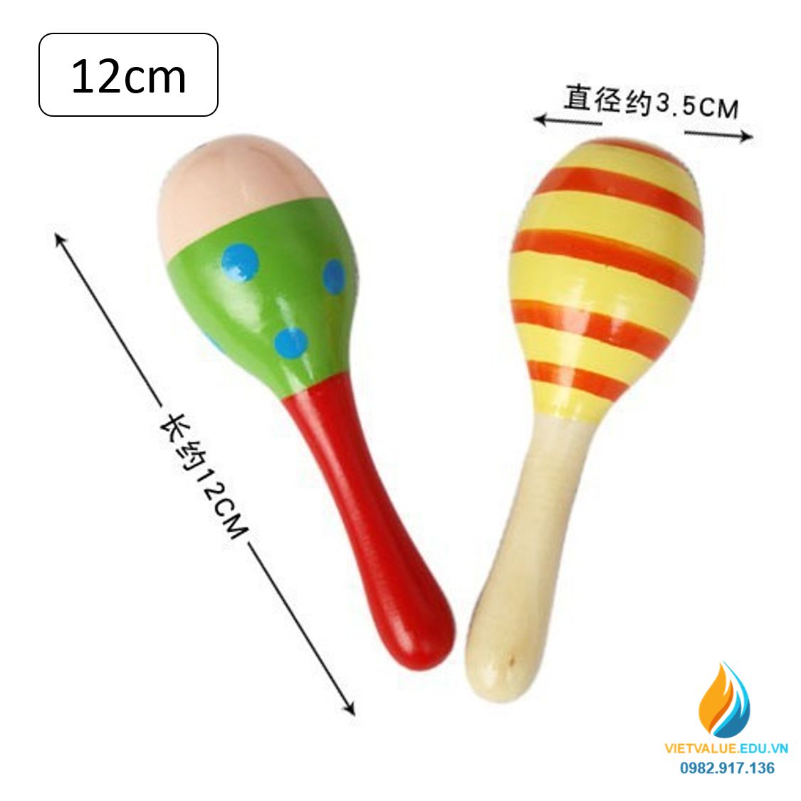 Đồ chơi maracas, đồ chơi thanh nhạc học ngoại khóa cho học sinh, đồ chơi thanh nhạc