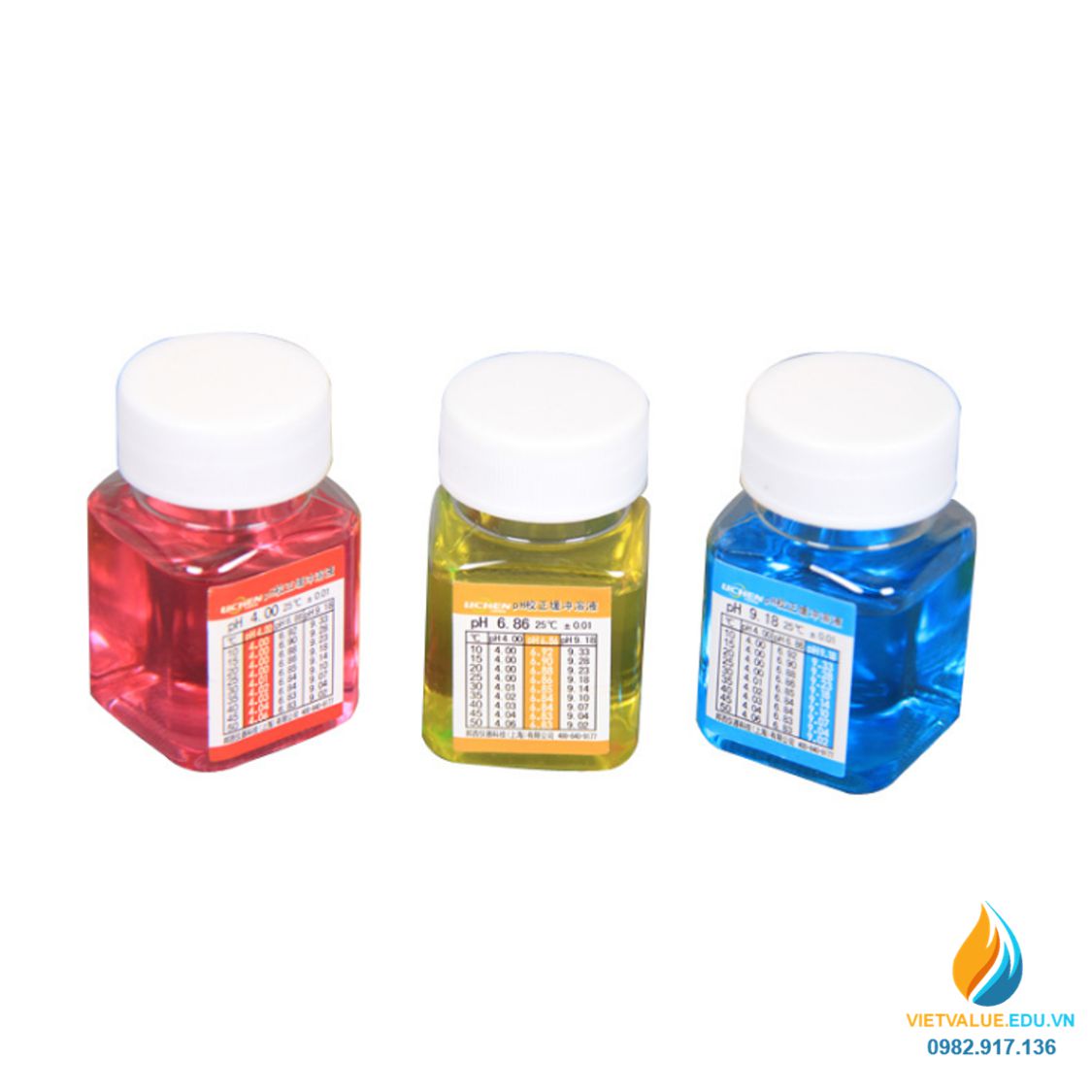 Dung dịch hiệu chuẩn 4.0 cho máy PH, dung tích 50ml, nhiệt độ 25 độ C