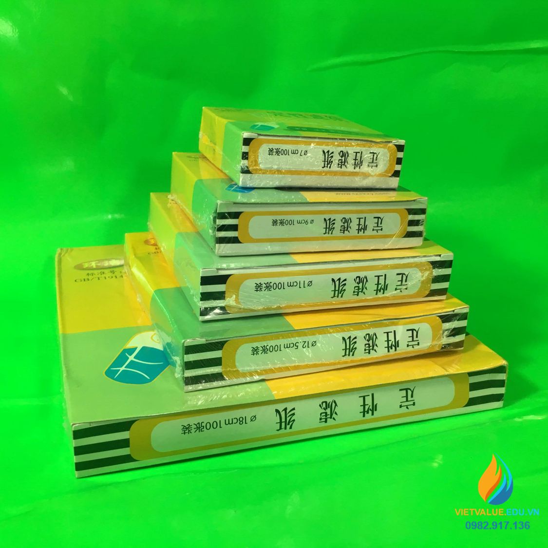 Giấy lọc định tính chất lượng cao, đường kính 11cm, hộp 100 tờ