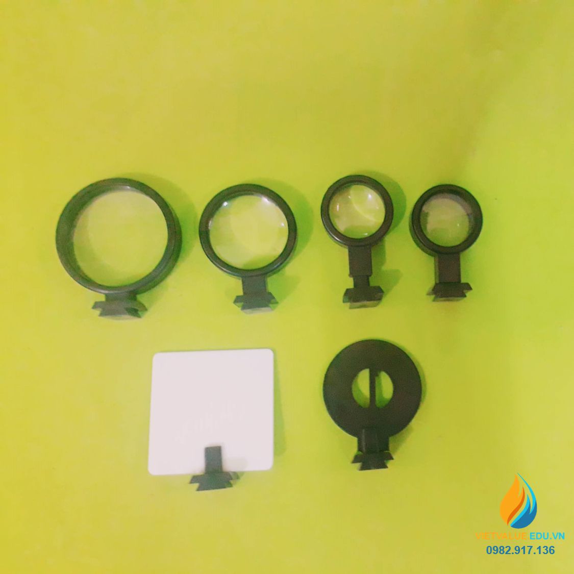 Hệ nghiên cứu ảnh tạo bởi thấu kính thực hành vật lý, dài 50cm, 8 món