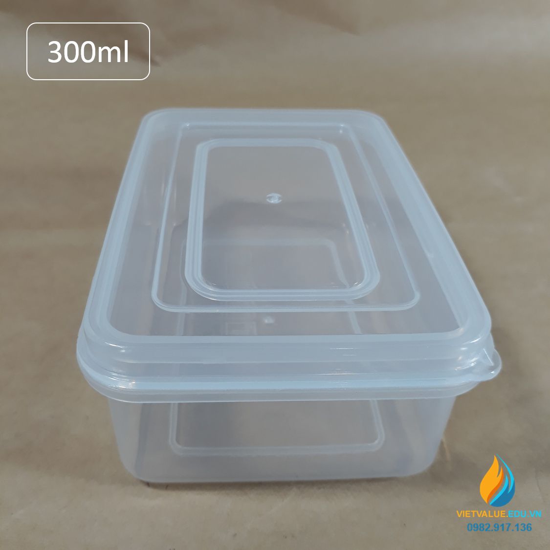 Hộp nhựa nhỏ dung tích 300ml, kích thước 11,6cmx8cmx4,2 cm, dành cho học sinh tiểu học