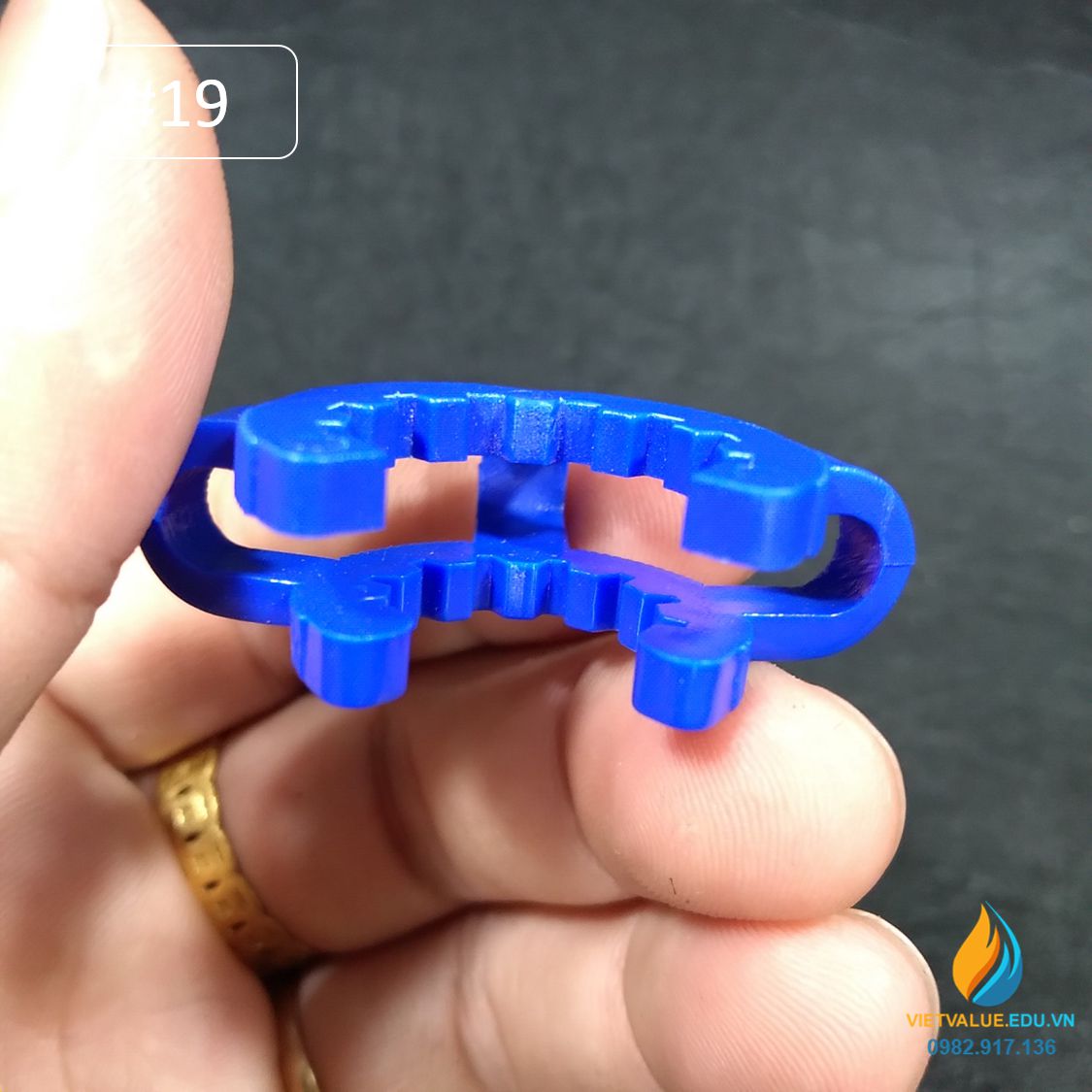 Kẹp nhựa bình cầu số 19, kẹp nhựa khóa cổ bình cầu, miệng số 19