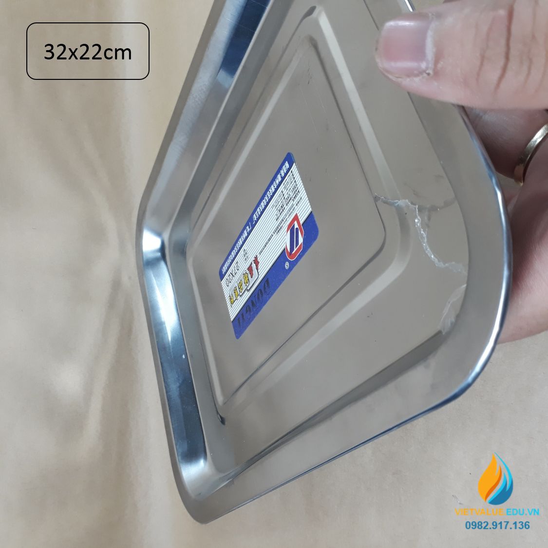 Khay Inox nhiều loại 32x22x2cm, khay đựng dụng cụ phòng thí nghiệm