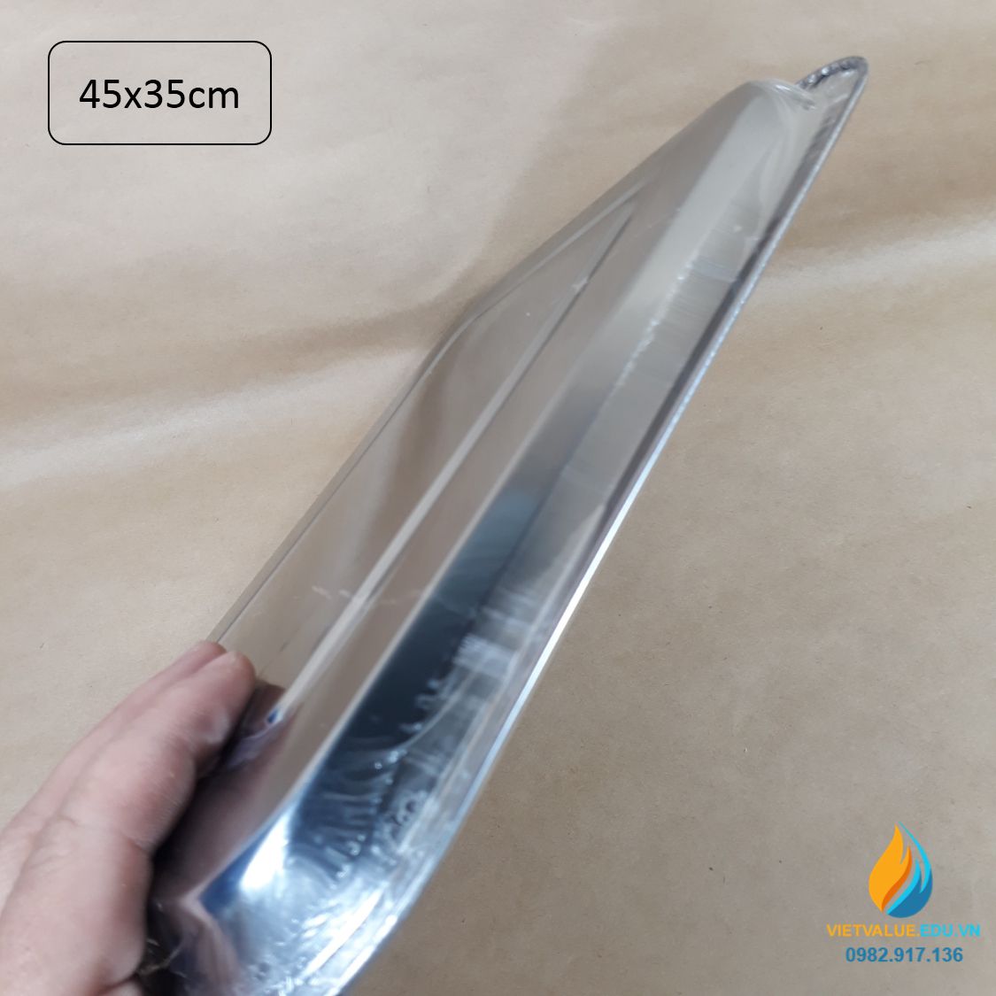 Khay Inox nhiều loại 45x35x2cm, khay đựng dụng cụ phòng thí nghiệm