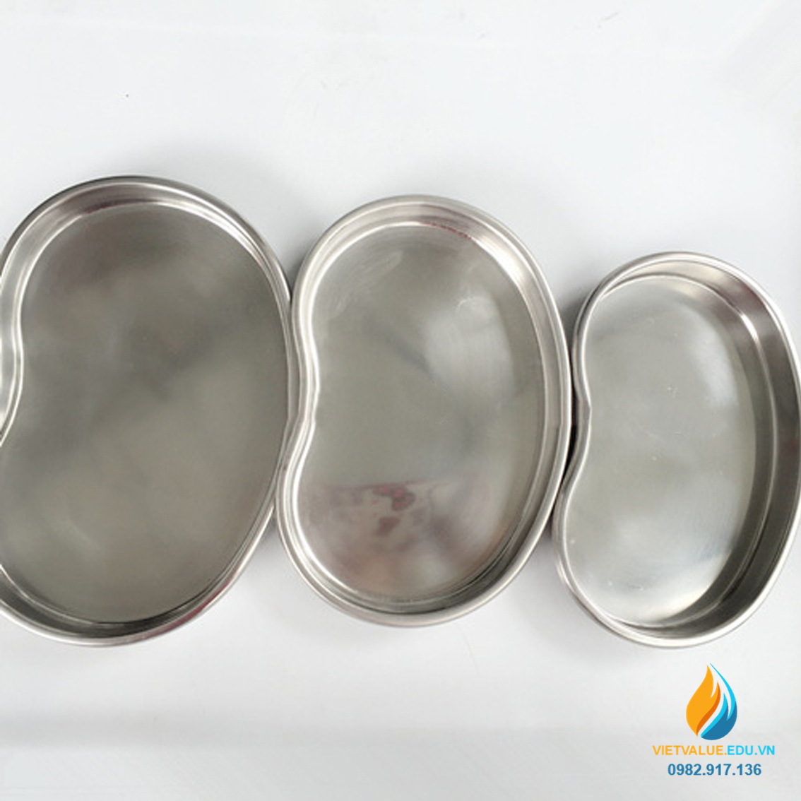 Khay hạt đậu, Inox 304 không gỉ, kích thước 185 x115x25mm, khay Inox y tế