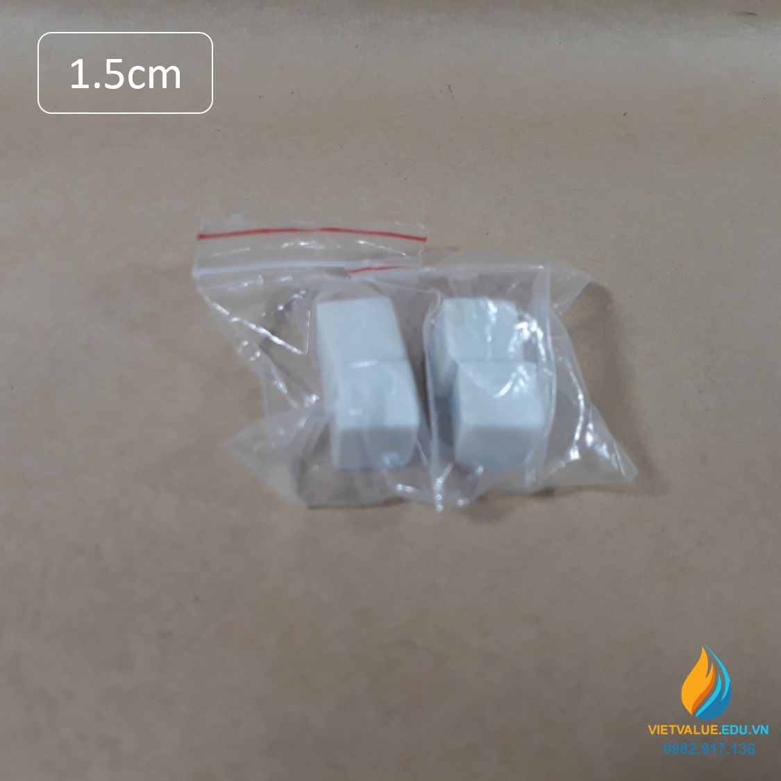 Xúc xắc trắng, xúc xắc thực hành stem cho học sinh, cạnh 1.5cm khối lập phương