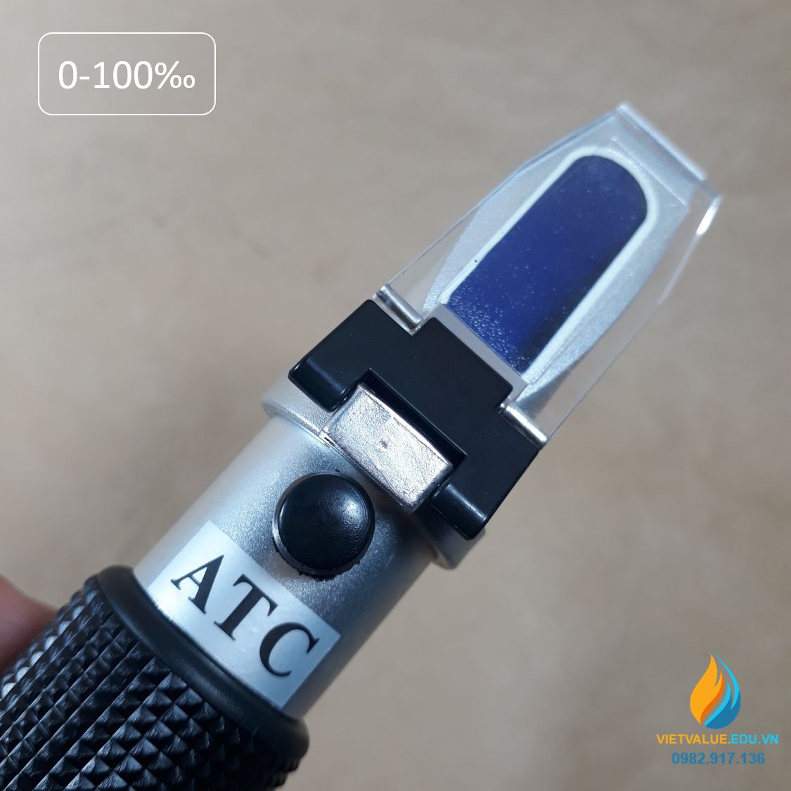 Khúc xạ kế đo nồng độ mặn FXP010 khoảng đo 0-100‰ trọng lượng riêng 1.0 đến 1.07