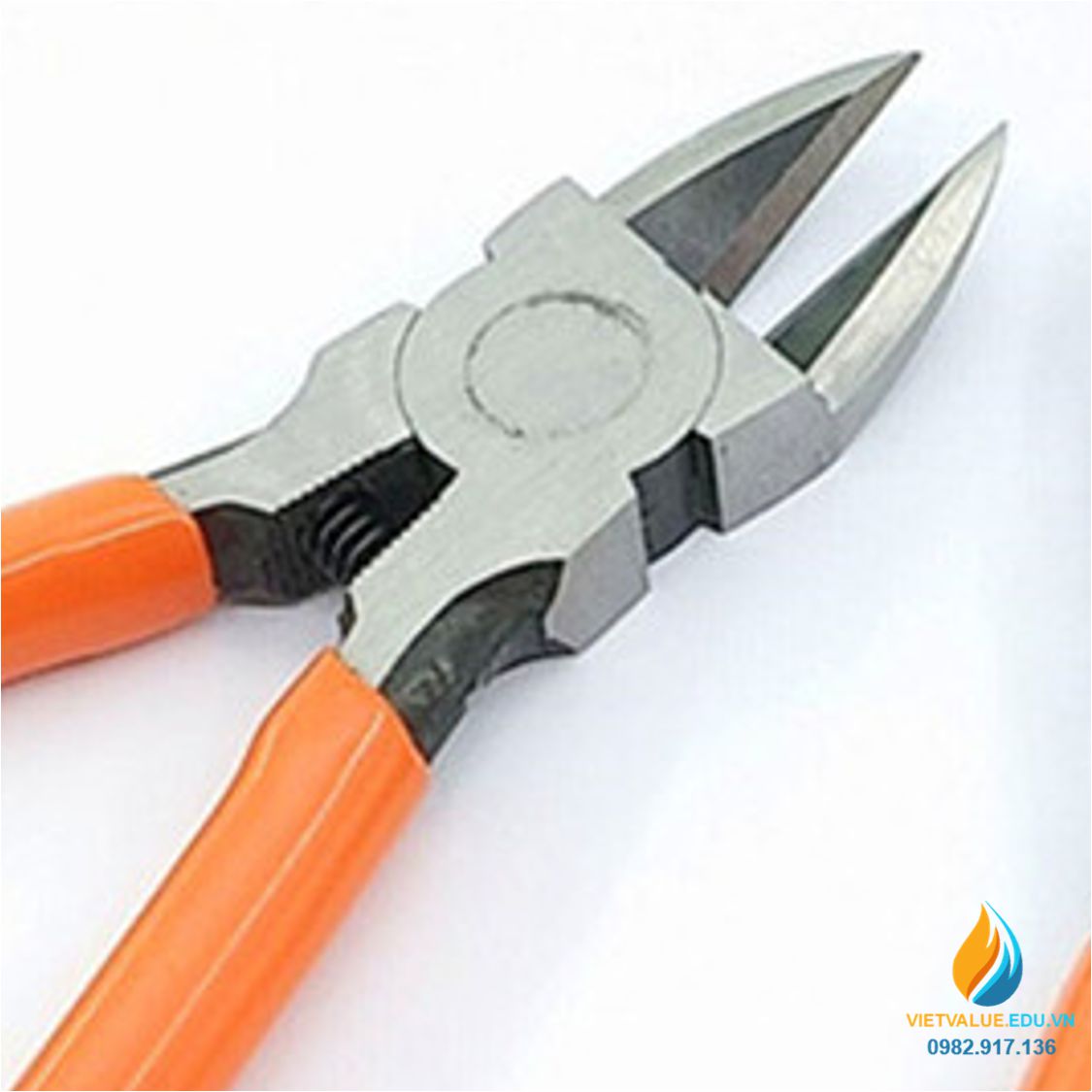 Kìm cắt dây điện lưỡi xiên, độ cứng cao, chều dài 6inch, cán bọc nhựa