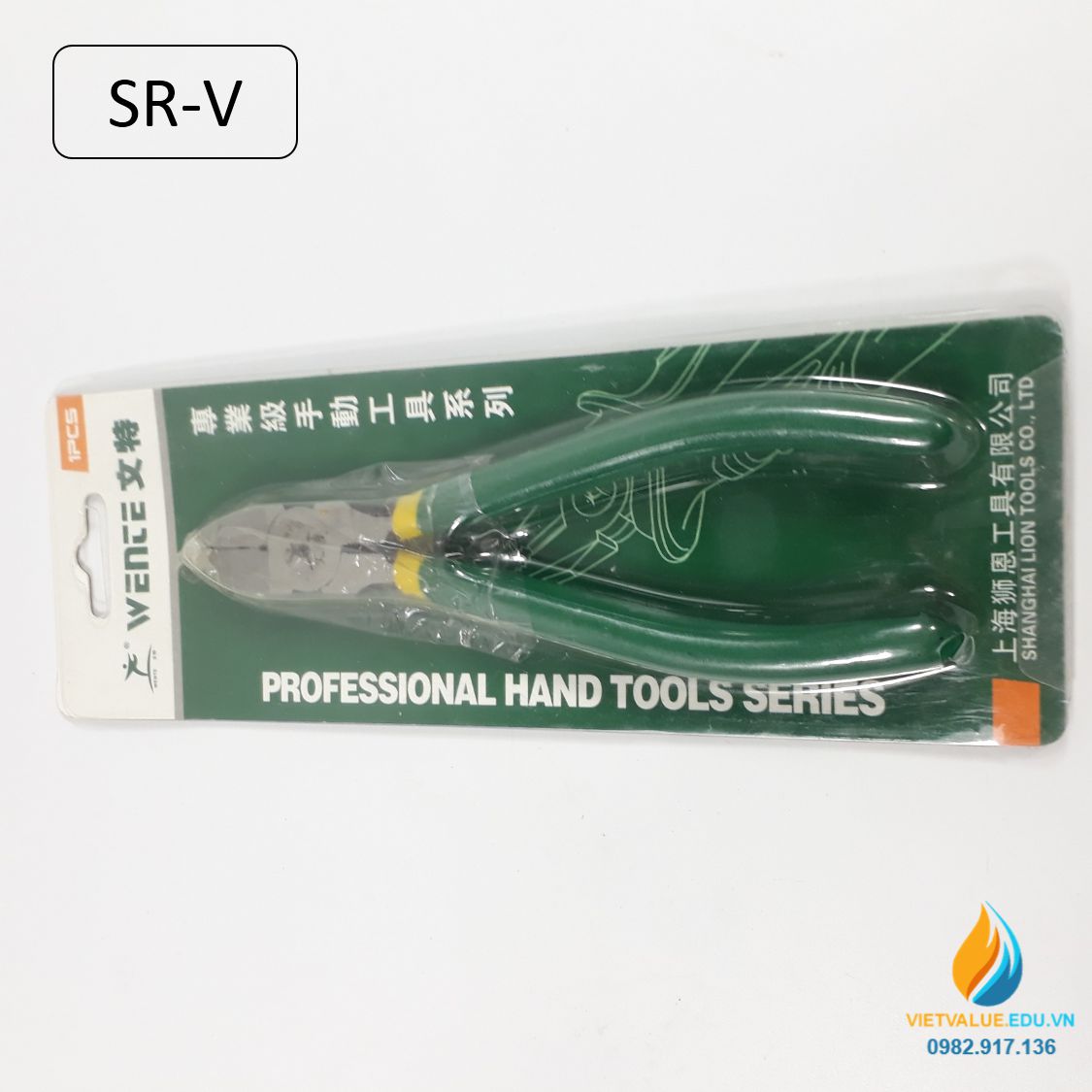 Kìm cắt dây điện lưỡi xiên, độ cứng cao, chều dài 6inch, cán bọc nhựa