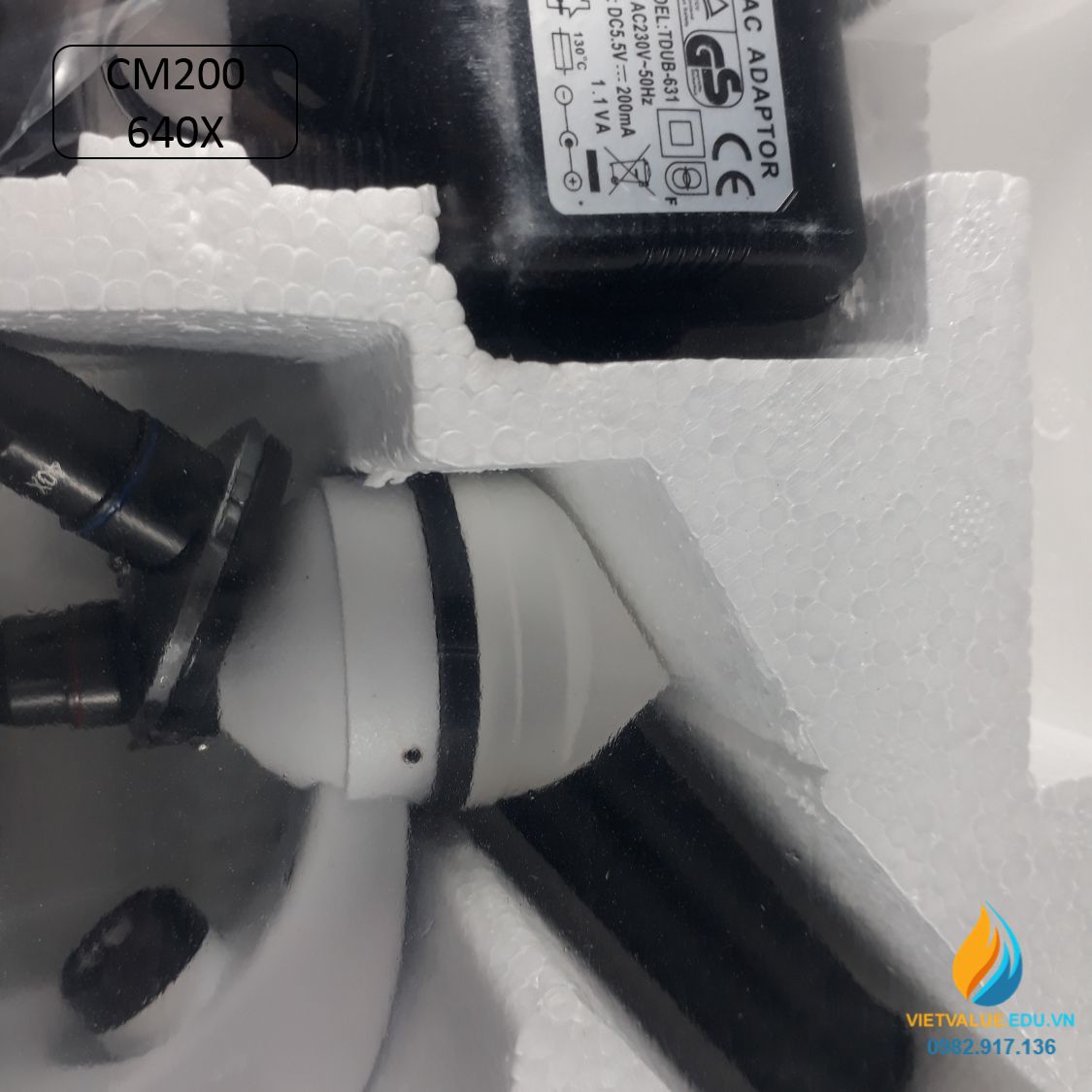 Kính hiển vi CM20 độ phóng đại 640X, kính hiển vi 3 mắt, kính hiển vi phòng thí nghiệm