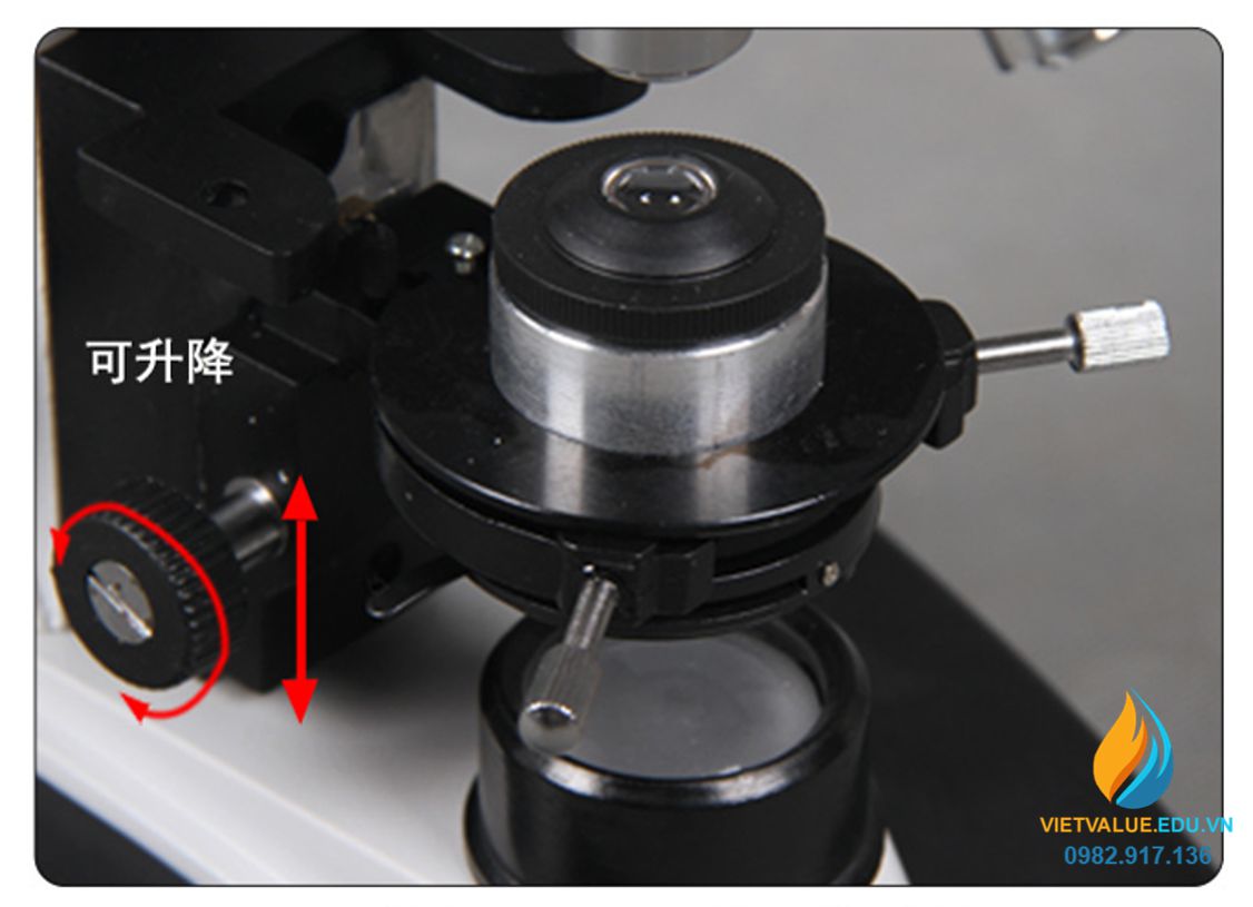 Kính hiển vi 2 mắt XSP-2CA, độ phóng đại 1600 lần, nguồn sáng đèn LED