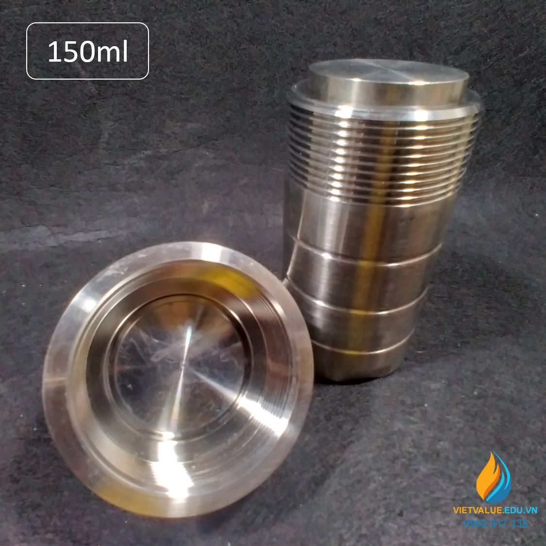 Lò phản ứng thủy nhiệt áp suất cao, dung tích 150ml, thép không gỉ