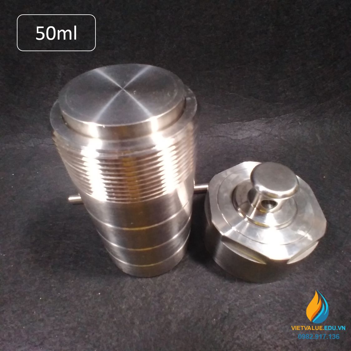 Lò phản ứng thủy nhiệt áp suất cao, dung tích 50ml, thép không gỉ