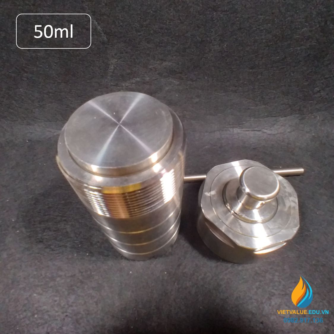 Lò phản ứng thủy nhiệt áp suất cao, dung tích 50ml, thép không gỉ