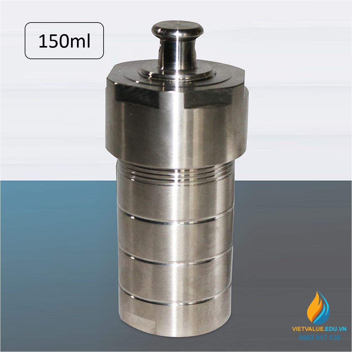 Lò phản ứng thủy nhiệt áp suất cao, dung tích 150ml, thép không gỉ