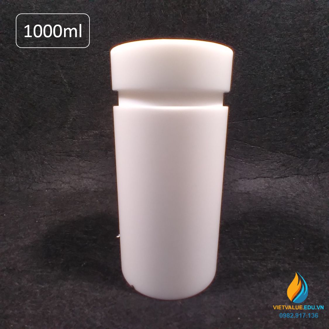 Lõi PTFE bể thủy nhiệt 1000ml, lõi lò phản ứng hấp nhiệt thủy lực 1000ml nhựa PTFE