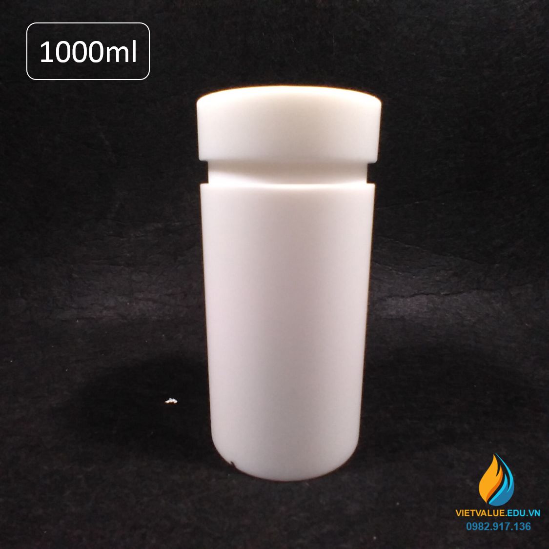 Lõi PTFE bể thủy nhiệt 1000ml, lõi lò phản ứng hấp nhiệt thủy lực 1000ml nhựa PTFE