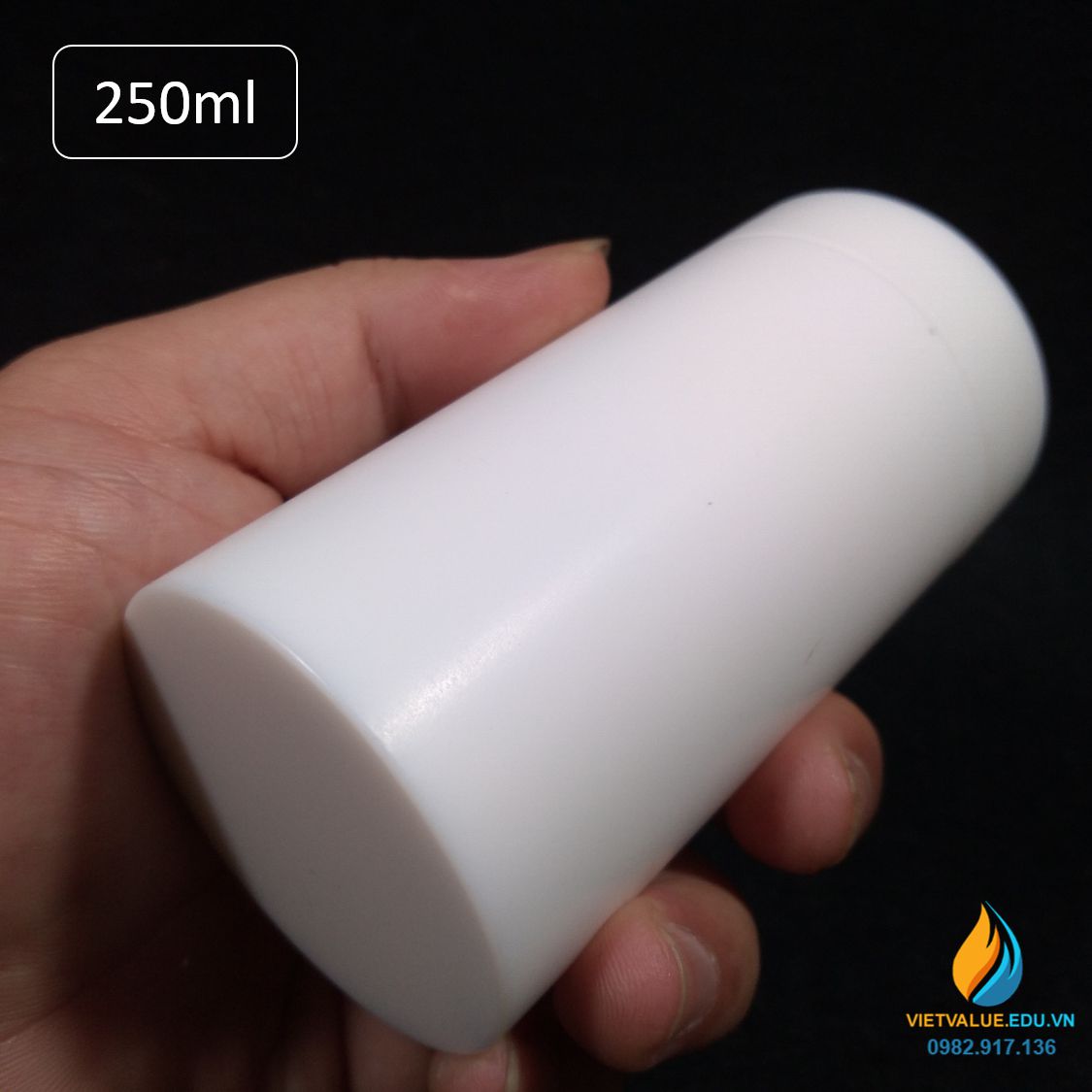 Lõi PTFE bể thủy nhiệt 250ml, lõi lò phản ứng hấp nhiệt thủy lực 250ml nhựa PTFE